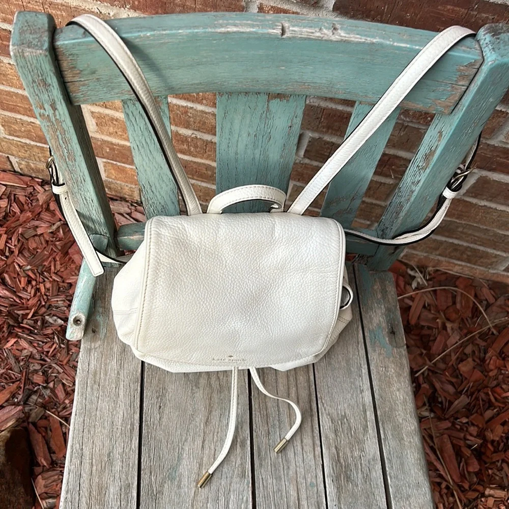 Kate Spade Cream Backpack with Drawstring Closure - Picture 4 of 16